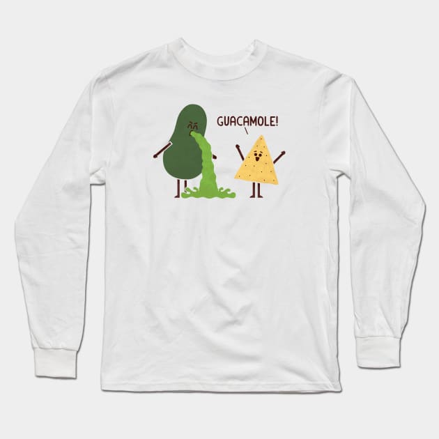 Guacamole Long Sleeve T-Shirt by HandsOffMyDinosaur